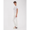 Ines de la Fressange Paris Dame Jeans Hvit W29,