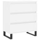 vidaXL Skjenk hvit 60x35x70 cm konstruert tre
