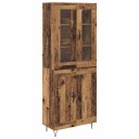 Høyskap Gamle tre 69,5 x 34 x 180 cm Konstruert tre