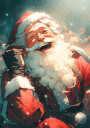 Jolly Santa's Call Plakat Plakat / 21x30cm