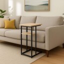 C formet sidebord med 2 hyller – Sofa & Bed Companion