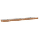 vidaXL Hevet Hagebed Treet Brown 600 x 80 x 24 cm kaldvalset stål