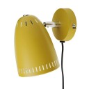 Superliving Dynamo vegglampe kort gul