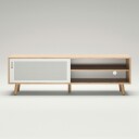 Department Ray Mediabenk 180 cm Eik / Hvit