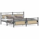  Sengeramme i metall uten madrass sonoma eik 193x203 cm 3325100