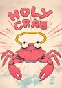Holy Crab Halo Crab Cartoon Plakat Plakat / 50x70cm