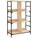  Bokhylle sonoma eik 78,5x33x117,5 cm konstruert tre 8721012124110