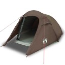 vidaXL telt for camping 2 personer brun vanntett