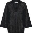 Malina | Imene Pointelle Knitted Polo Shirt | L