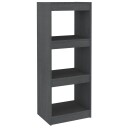 vidaXL Bokhylle/romdeler gr? 40x30x103,5 cm heltre furu