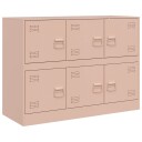 Skjenk rosa 99x39x73 cm stål