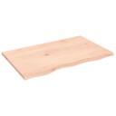 Benkeplate til bad 80x50x2 cm ubehandlet heltre