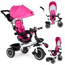 Trehjulssykkel barnevogn 360 roterbar ECOTOYS Rosa