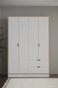 Olyros garderobe 145x182 cm - Hvit