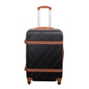 Borg Living Tilbud koffert - Hardcase - Str. Medium - Retro svart - Smart reisekoffert