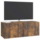  Vegghengt TV skap Røkt Eik 78,5 x 31 x 30 cm Konstruert tre