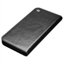Qialino Classic iPhone 13 Pro Lommebok-deksel I Lær Svart