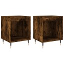  Nattbord 2 stk røkt eik 40x35x50 cm konstruert tre 8721012110946