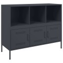  Oppbevaringskap antrasitt 100,5x39x79 cm kaldvalset stål