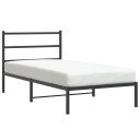  Sengeramme i metall med hodegavl svart 107x203 cm
