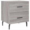 vidaXL Nattbord grå sonoma 40x35x47,5 cm konstruert tre