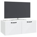  Vegghengt TV skap Hvit 78,5 x 41 x 30 cm Konstruert tre