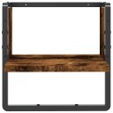  Vegghylle med stang røkt eik 30x25x30 cm 8721012046146