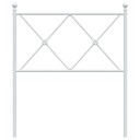  Sengegavl i metall hvit 80 cm 8721012374621