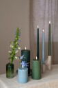 Uyuni LED slim taper candle 2-pack Pine green Smooth 2,3x32 cm UL-TA-PG02332-2