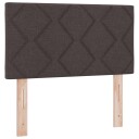  LED Hodegavl Diamantblokker Design Mørk Brun 80 cm Stoff