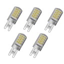 LED PIN matt 430 lumen, 4,2W/827 G9 5-pak