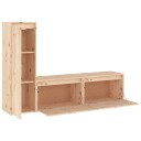 vidaXL TV-benker 3 stk heltre furu
