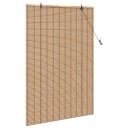  Rullegardin med gardiner Lys Brun 120 x 160 cm Bambus