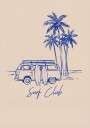 4 Freepik  Remove Surfboards Above the Van and Place Two Surf  19114 Topaz Plakat Plakat / 70x100cm