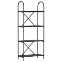  Bokhylle Svart eik 60 x 30 x 146 cm Konstruert tre