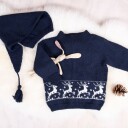 Bluum strikk   Reinsdyrgenser med nisselue i Pure Eco Baby Wool
