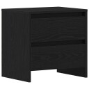  Nattbord Svart Eik 45x34x44,5 cm Konstruert Tre