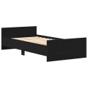  Sengestamme med hodegatt Svart eik 80 x 200 cm Konstruert tre