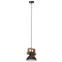 vidaXL Industriell hengelampe 25 W svart rund 19 cm E27
