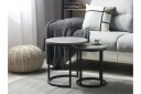 Dixie Settbord 2 stk 37 \| 37 cm - Svart