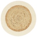 vidaXL Bordmatter 4 stk vanlig naturell 38 cm rund jute og bomull