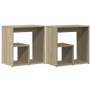  Sidebord 2 stk sonoma eik 50x30x50 cm sponplate 840560