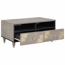 vidaXL Kaffebord with Drawer Grå 80 x 54 x 40 cm heltre mango