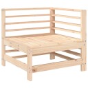 vidaXL Hagesofagruppe 10 deler heltre furu