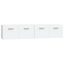 vidaXL Veggskap 2 stk hvit 80x35x36,5 cm konstruert tre