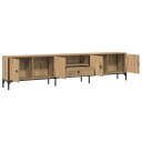  TV-benk med skuff artisan eik 200x25x44 cm konstruert tre 8721158446848