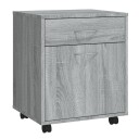 vidaXL Rulleskap grå sonoma 45x38x54 cm konstruert tre