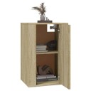 vidaXL Vegghengte TV-benker 2 stk sonoma eik 40x34,5x60 cm 8720845667726