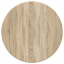vidaXL Bordplate Ø 60 x 1,5 cm Rund Konstruert tre Sonoma eik