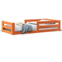  Sengeramme uten madrass voksbrun 80x160 cm heltre furu 8721158397058